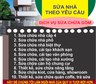 SỬA  NHÀ QUẬN 2 GIÁ RẺ THEO YÊU CẦU