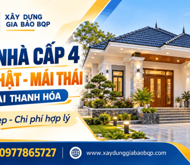 Xây Nhà Cấp 4 Mái Nhật - Mái Thái Tại Thanh Hóa